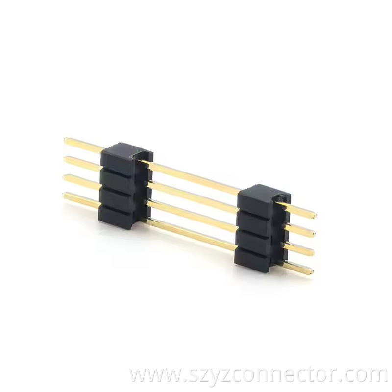 1.27mm Pitch Pin Header Connector Single Row Dual plastic Straight SQ0.4mm H2.5mm2 14P (3)